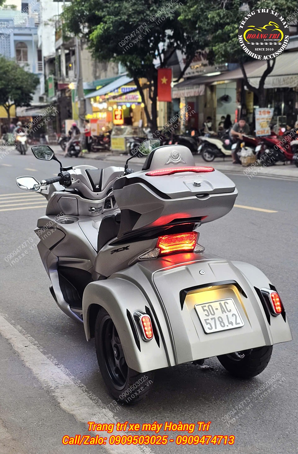 Thùng sau tựa lưng PCX kiểu Indonesia